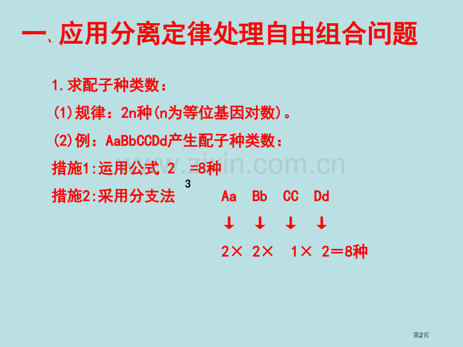 超实用自由组合定律解题技巧篇公开课获奖课件.pptx_第2页