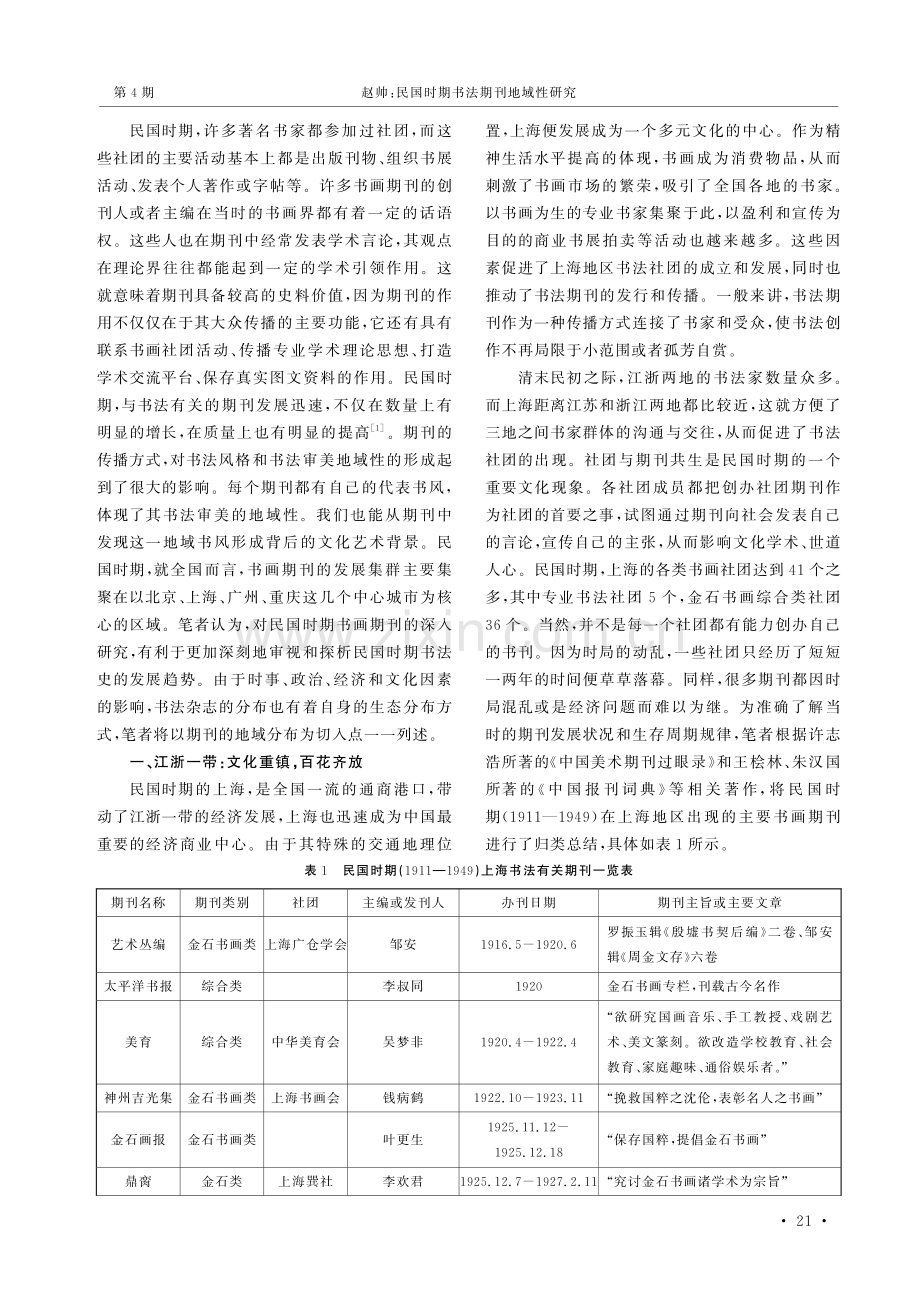 民国时期书法期刊地域性研究.pdf_第2页