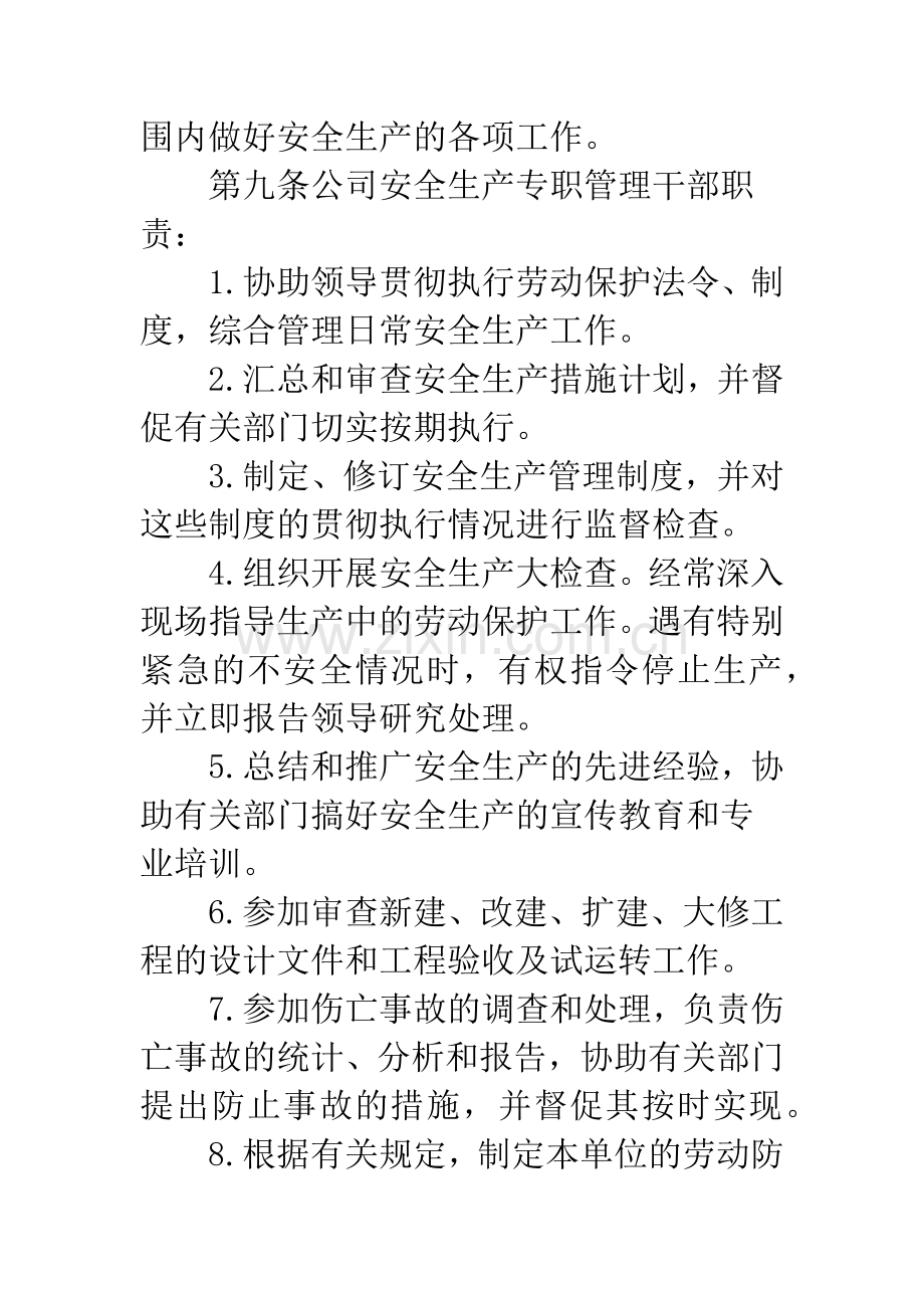 公司安全生产管理规章制度.docx_第3页