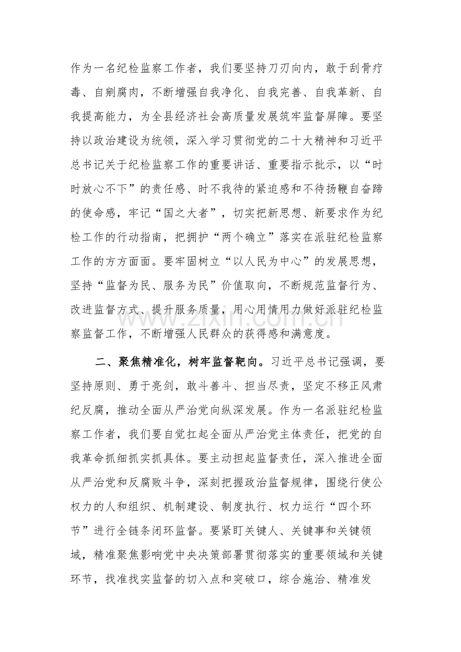 学习贯彻二十届中央纪委三次全会交流研讨材料心得体会五篇范文.docx_第2页