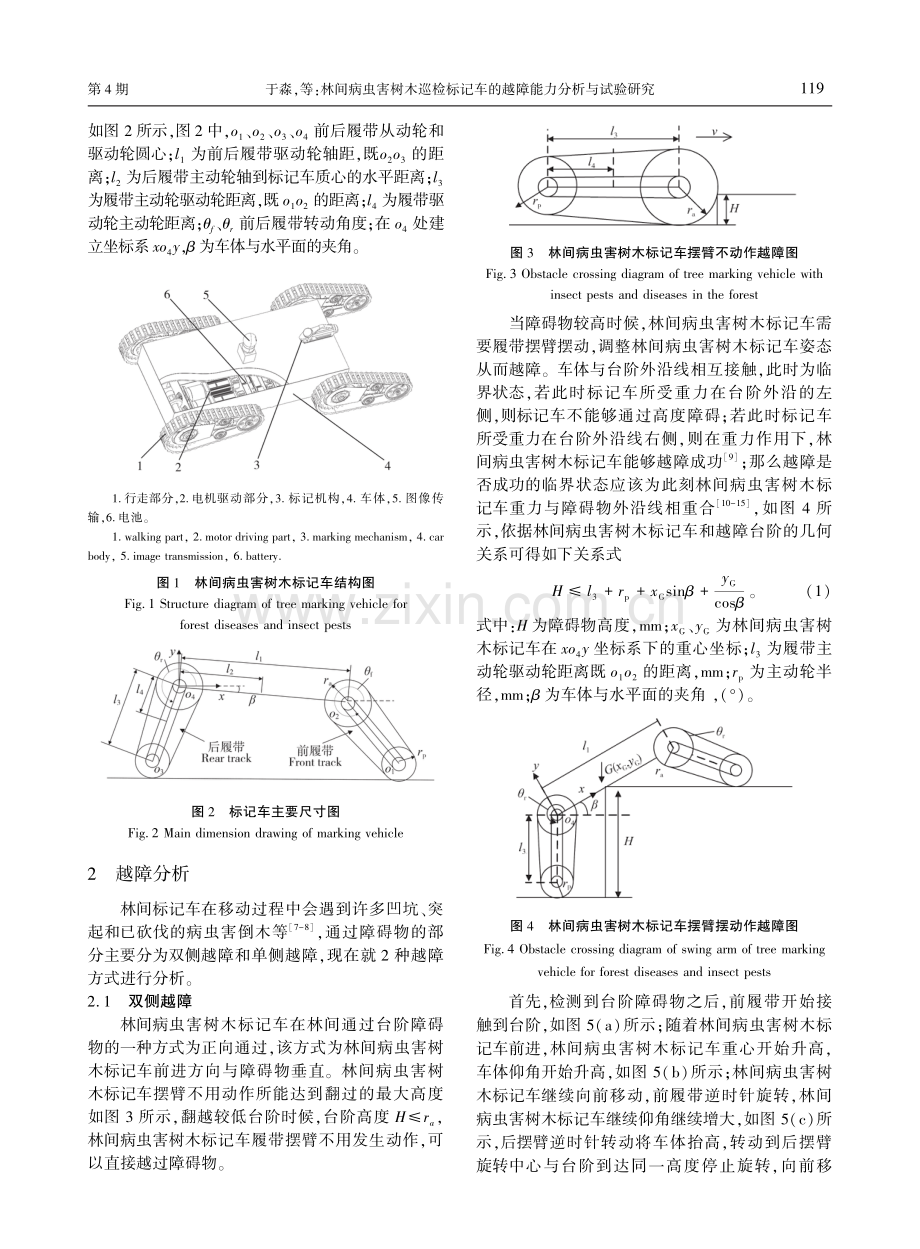 林间病虫害树木巡检标记车的越障能力分析与试验研究.pdf_第2页