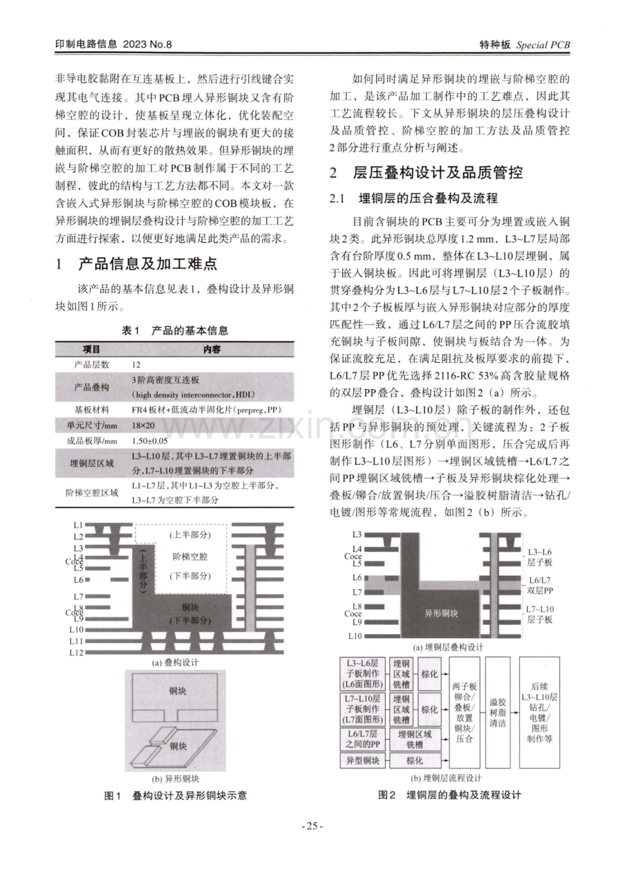 埋置异形铜块与含阶梯空腔的模块板工艺研究.pdf_第2页