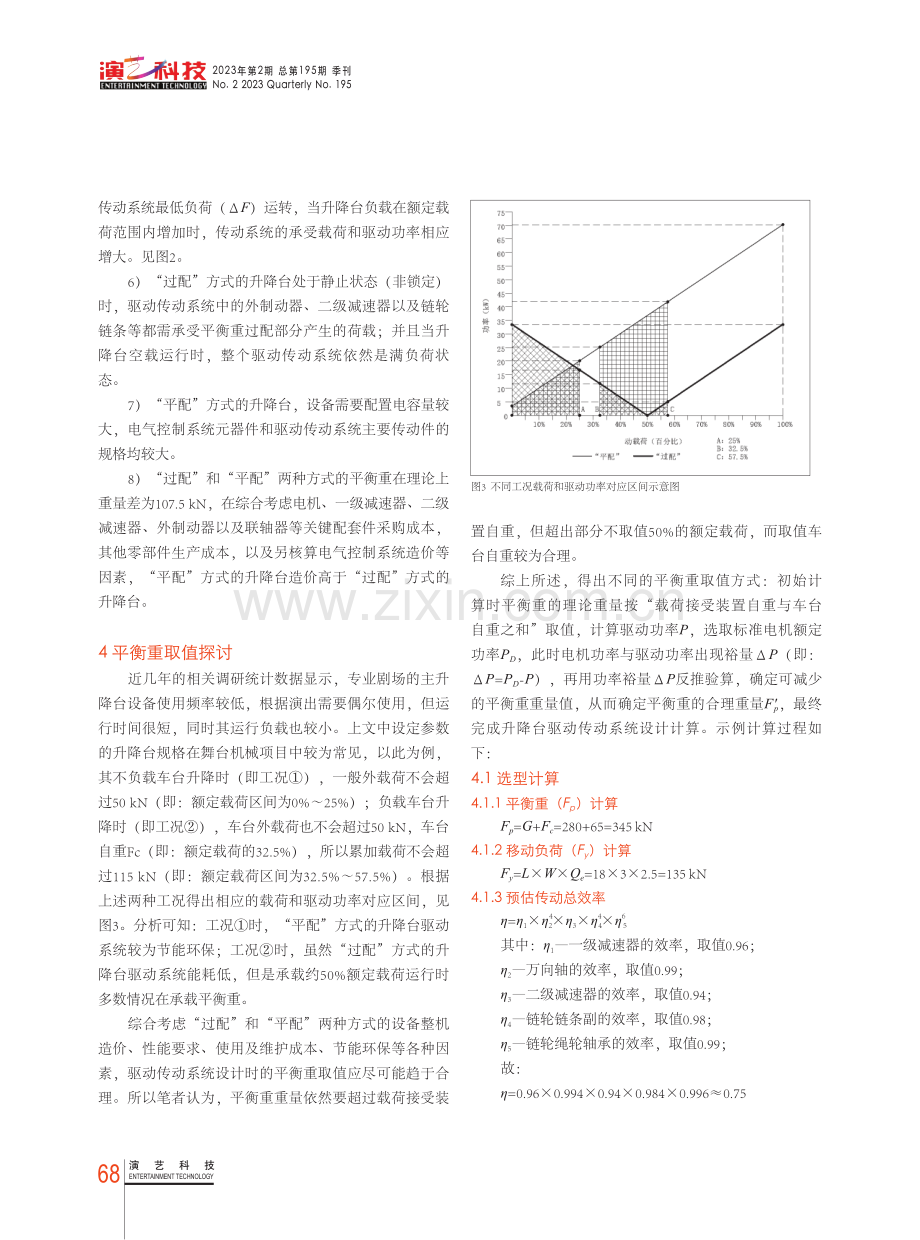 链条提升式舞台升降台的平衡重装置配平方式分析 (1).pdf_第3页