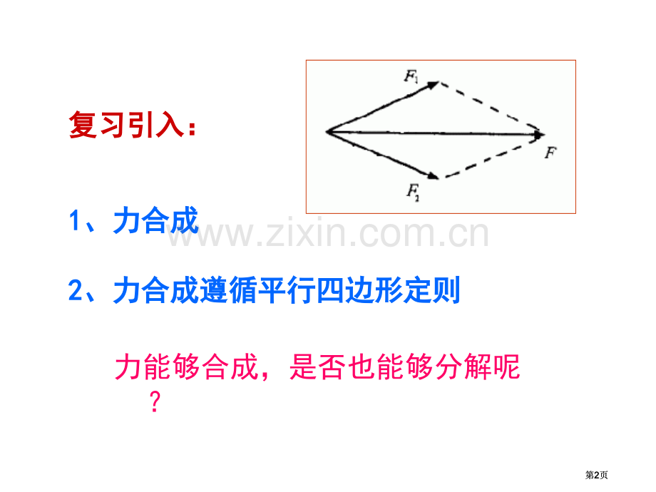 物理必修力的分解PPT公开课一等奖优质课大赛微课获奖课件.pptx_第2页