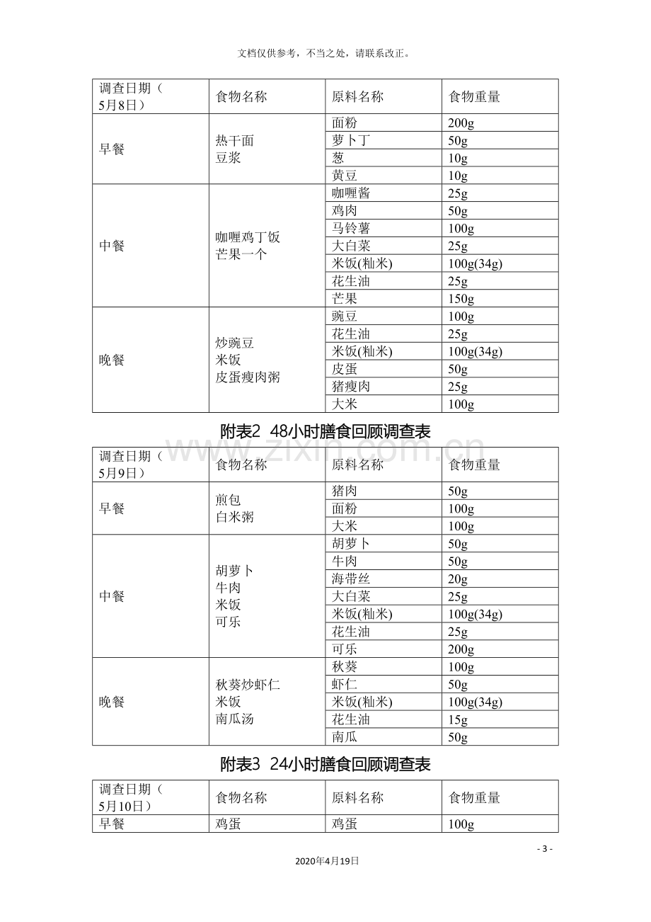 膳食调查报告.doc_第3页