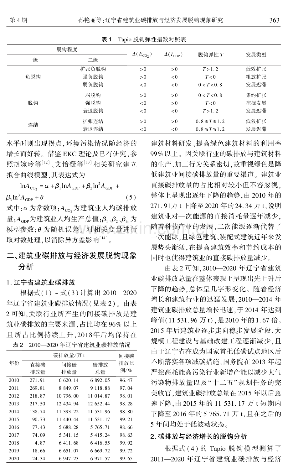 辽宁省建筑业碳排放与经济发展脱钩现象研究.pdf_第3页