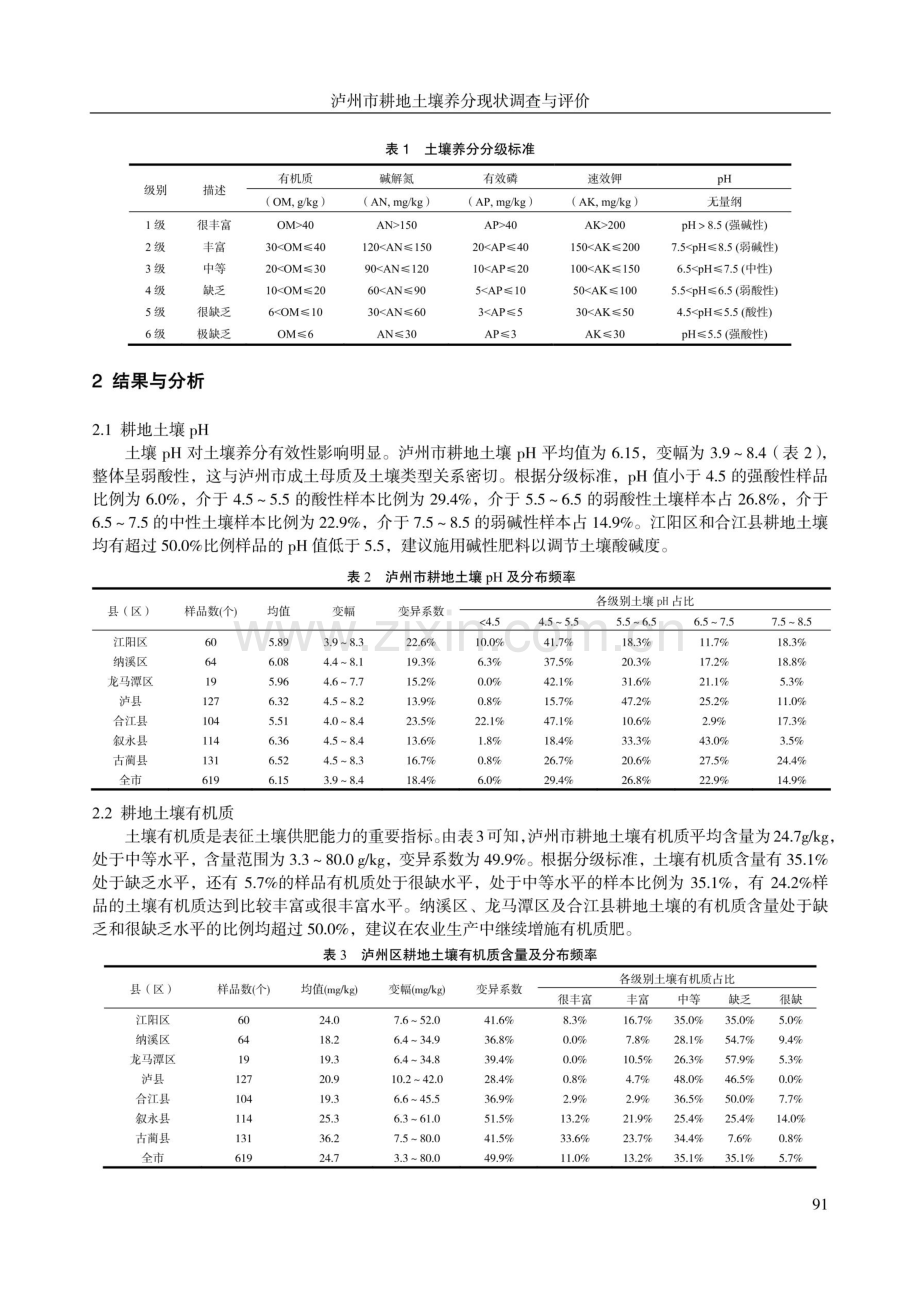 泸州市耕地土壤养分现状调查与评价.pdf_第2页