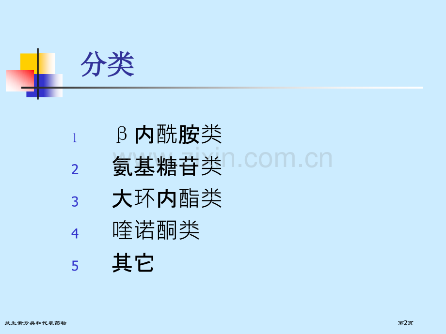 抗生素分类和代表药物.pptx_第2页