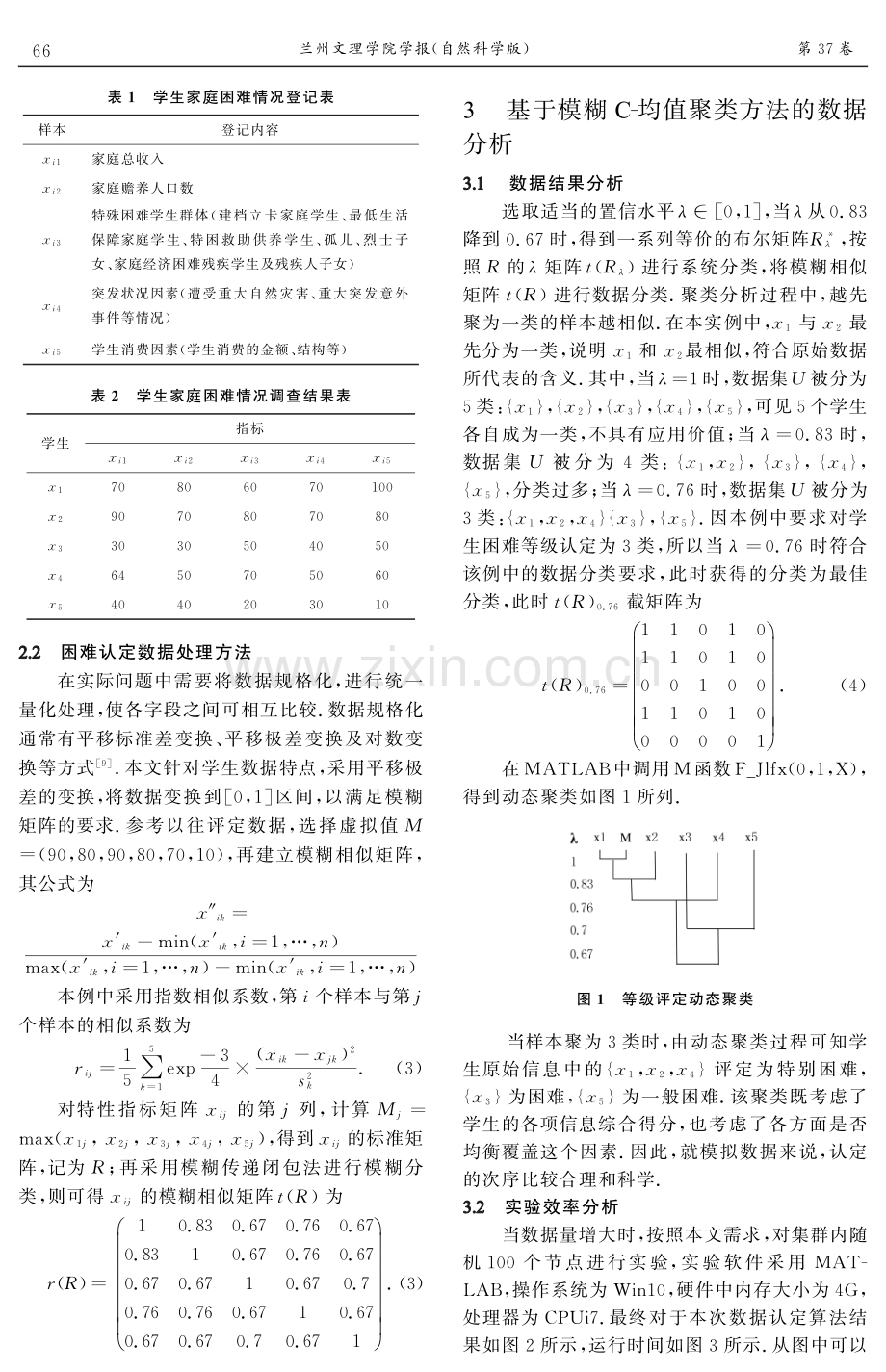 模糊C-均值聚类算法在大学生困难等级认定中的应用.pdf_第3页