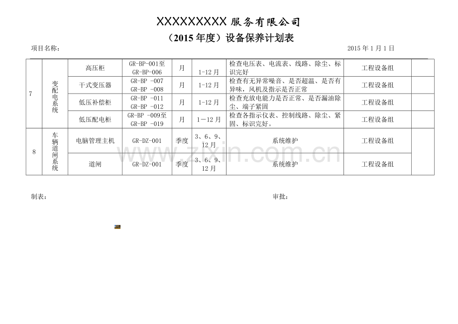 设备保养计划表.doc_第3页