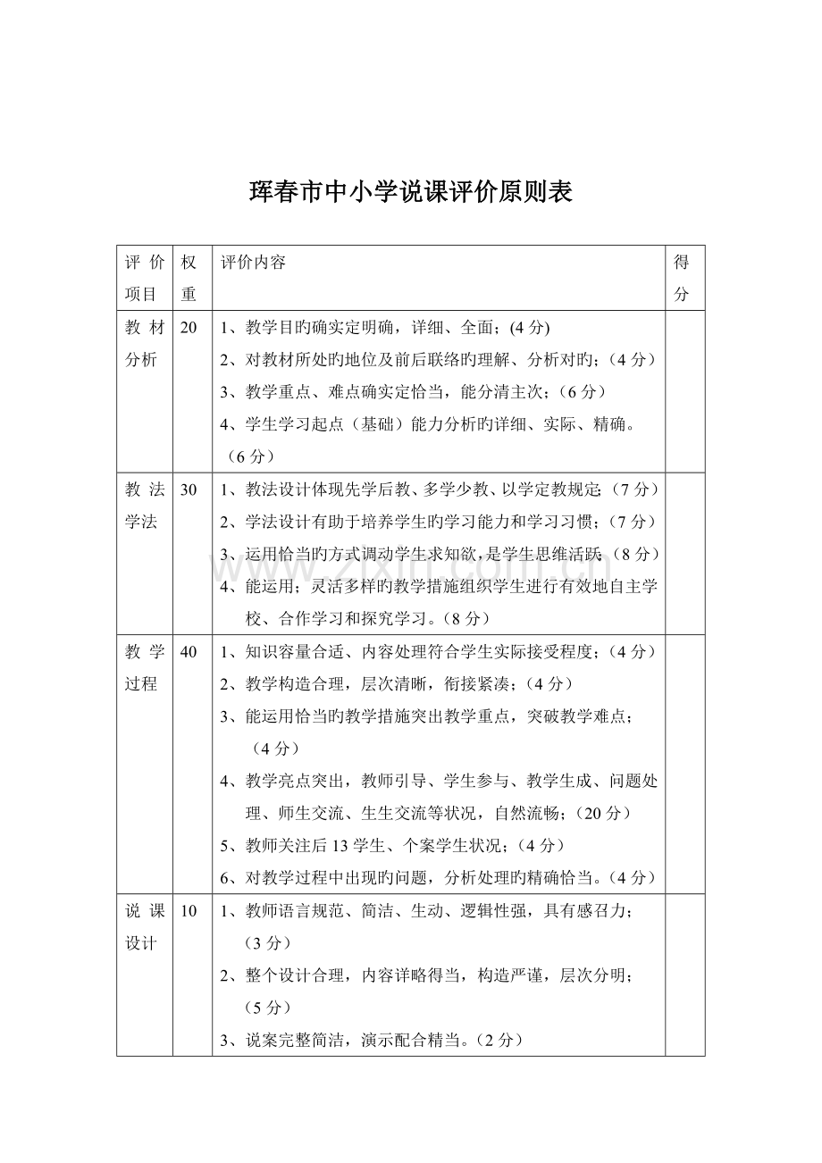 中小学课堂教学评价标准表.doc_第2页