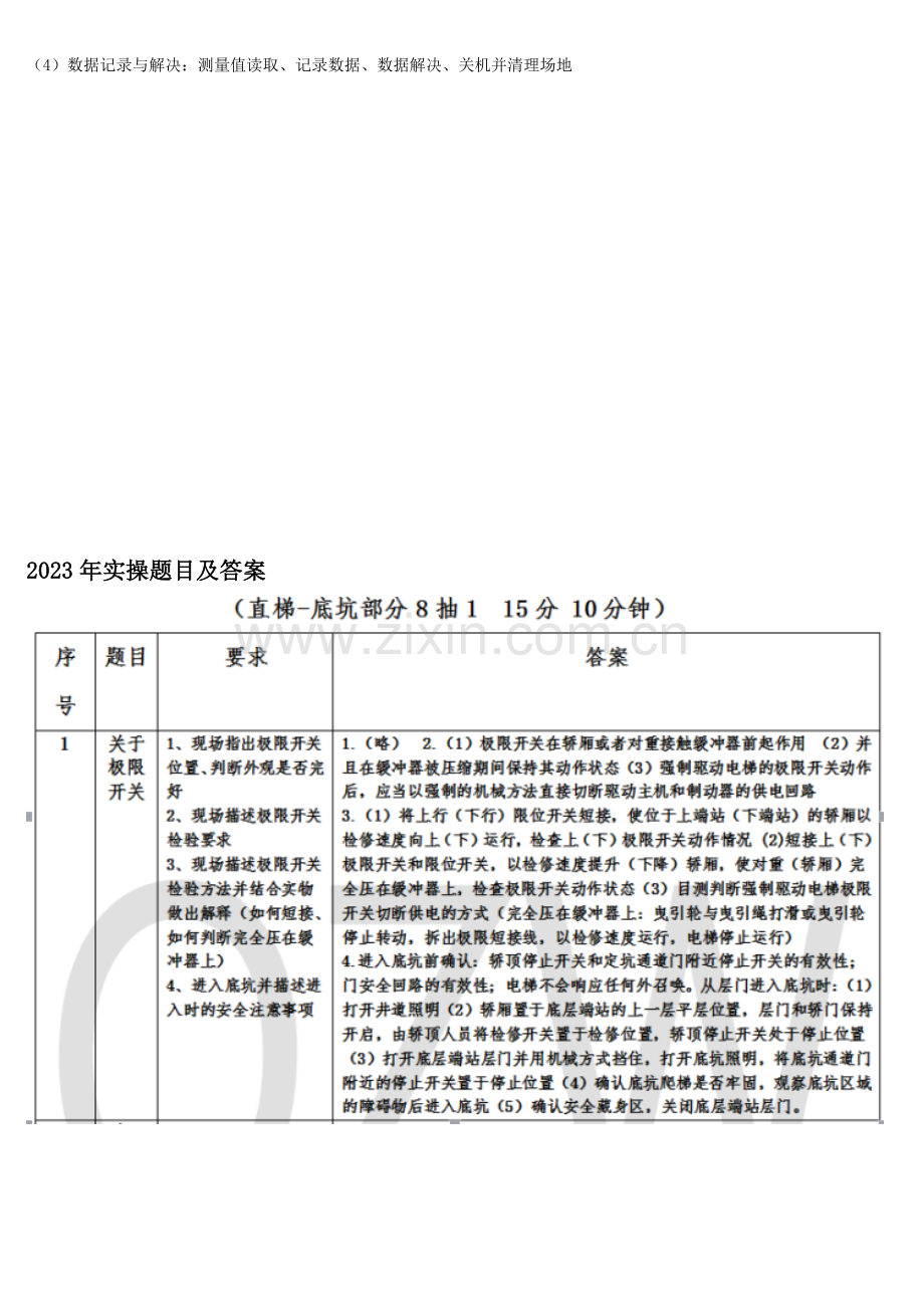 2023年电梯检验员考试含实操题目及答案.doc_第2页