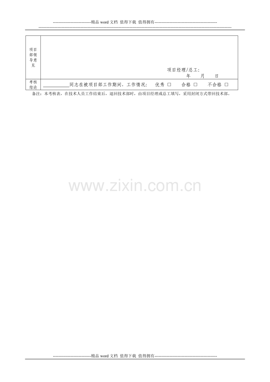 项目技术人员业绩考核表.doc_第2页