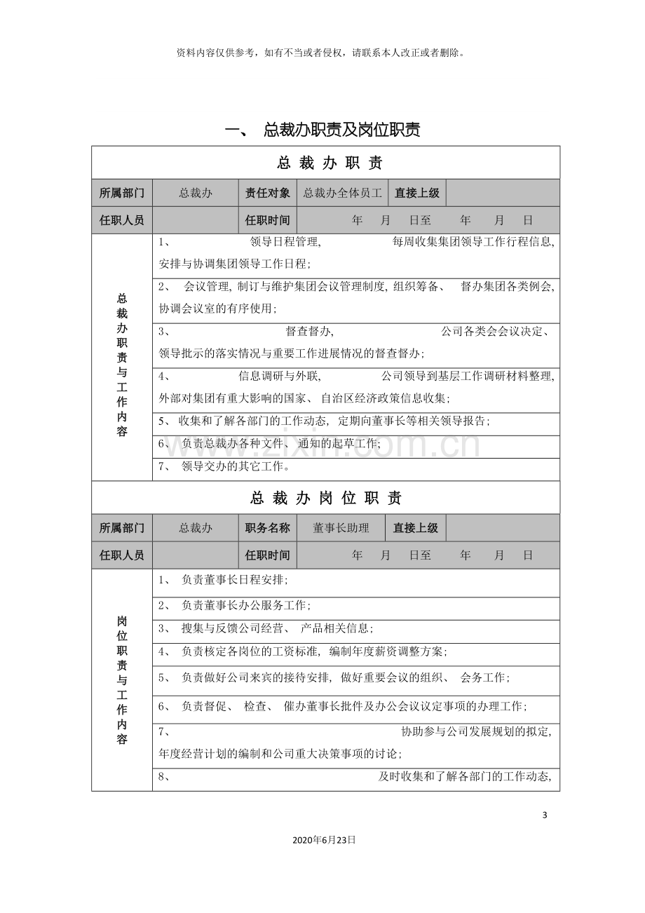 公司集团各部门职责及岗位职责.doc_第3页