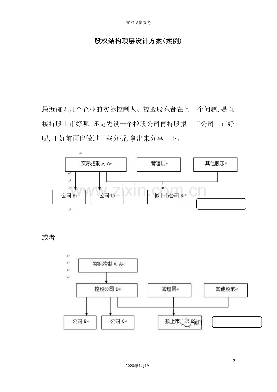 股权结构顶层设计方案.docx_第2页