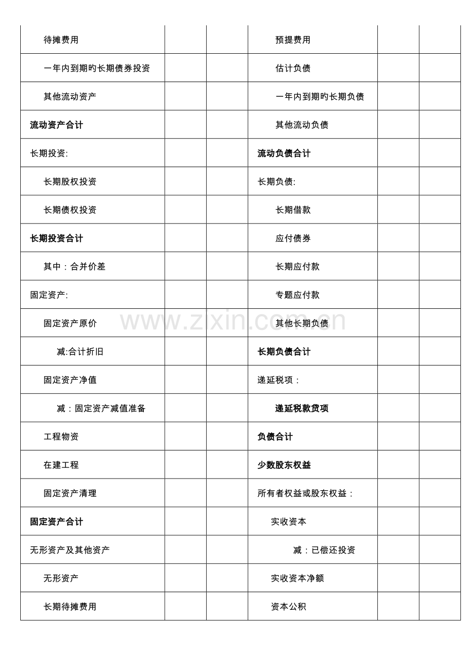 2023年财务报表模板全套.doc_第3页