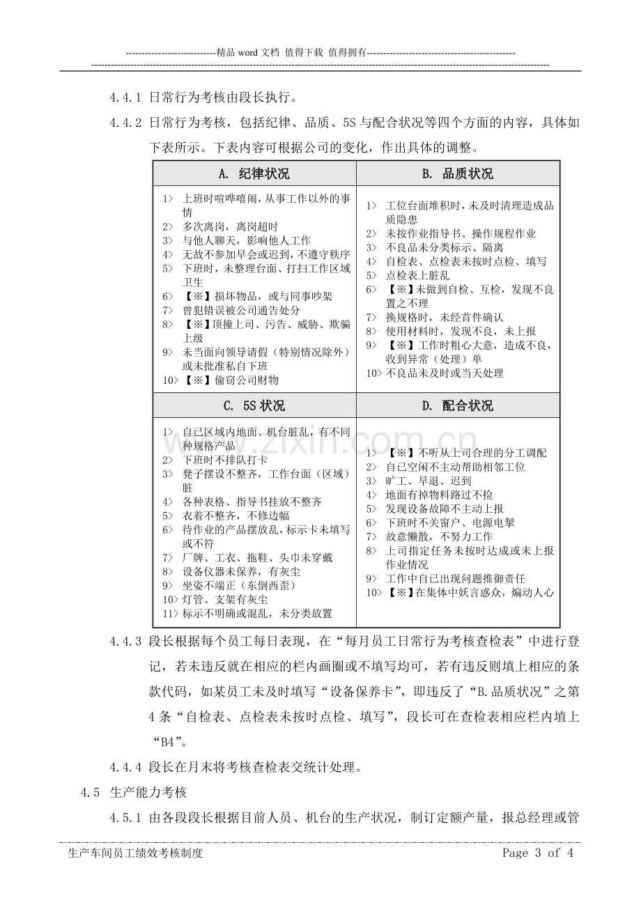 生产车间员工考核制度.doc_第3页