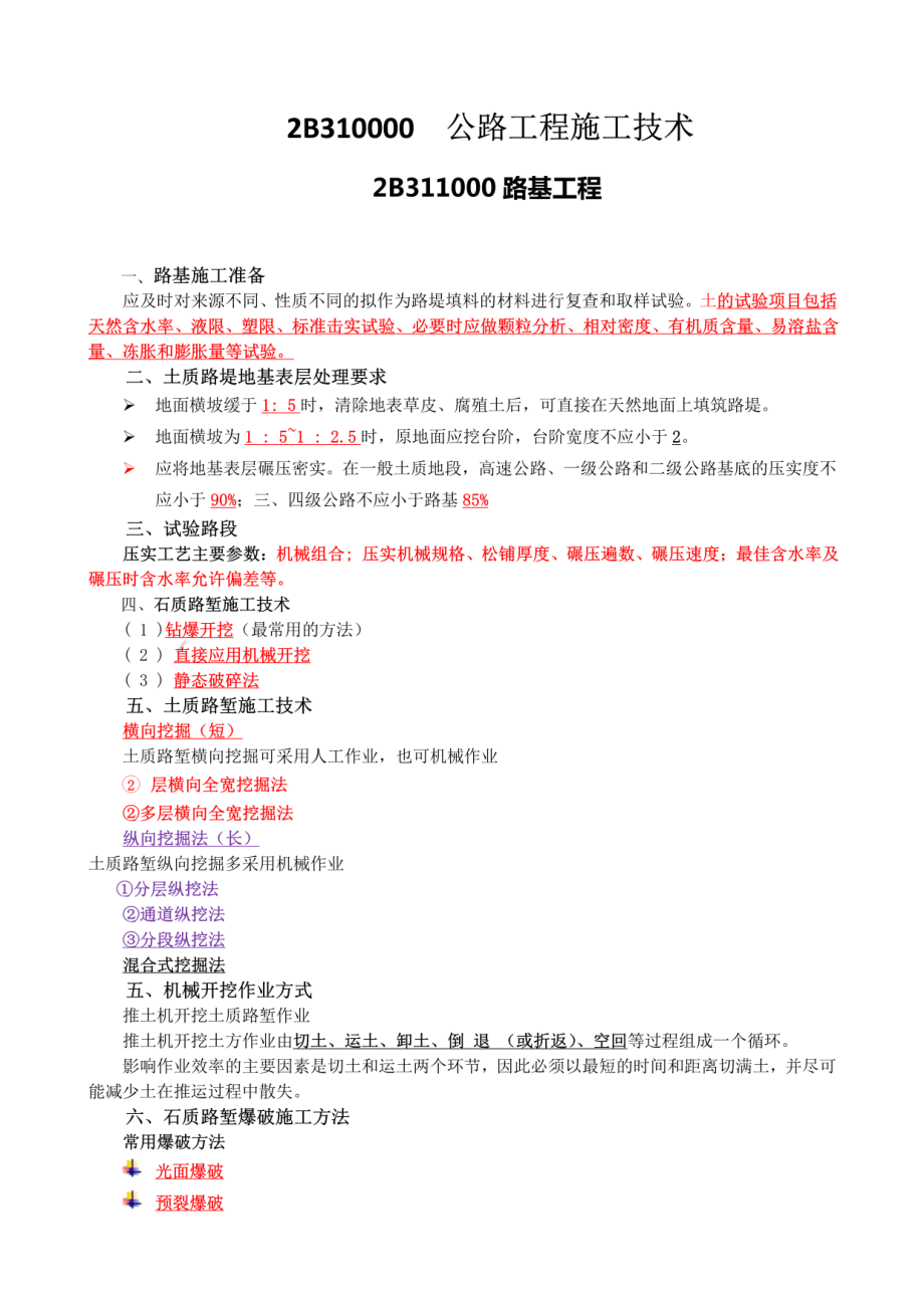 备考2022年二建《公路》必背精华知识点.pdf_第1页