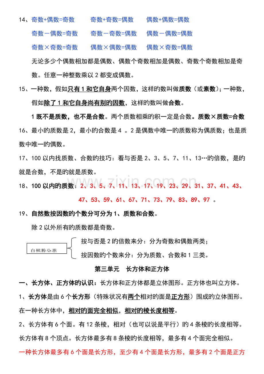 2023年新人教版五年级数学下册各单元知识点总结.doc_第3页