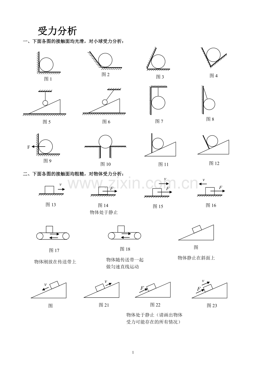 初中物理最全受力分析图组.doc_第1页