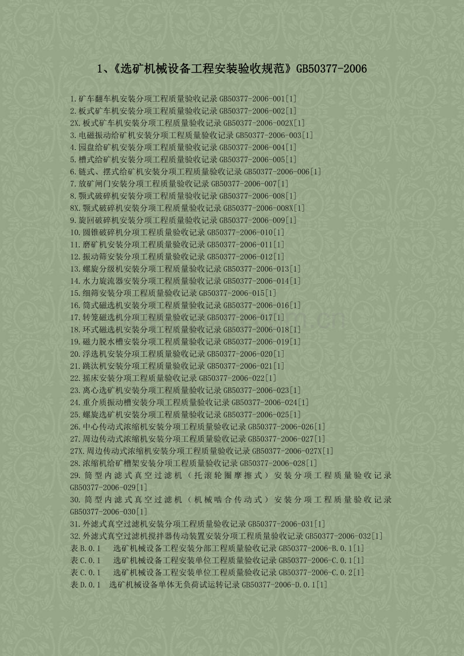 29：冶金工程八个系统新国标表格目录.doc_第3页