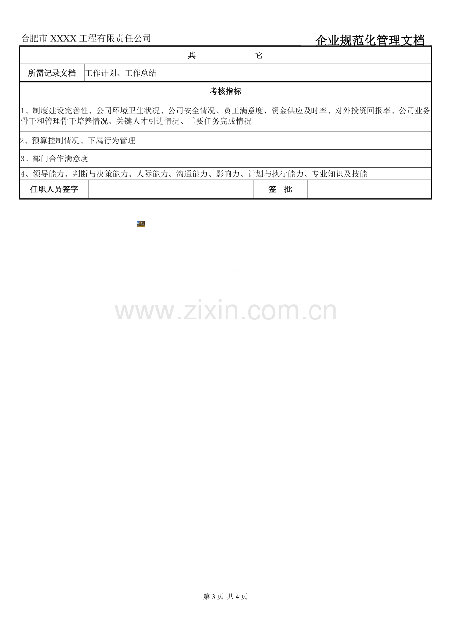 行政副总经理岗位职责及权限说明书.doc_第3页