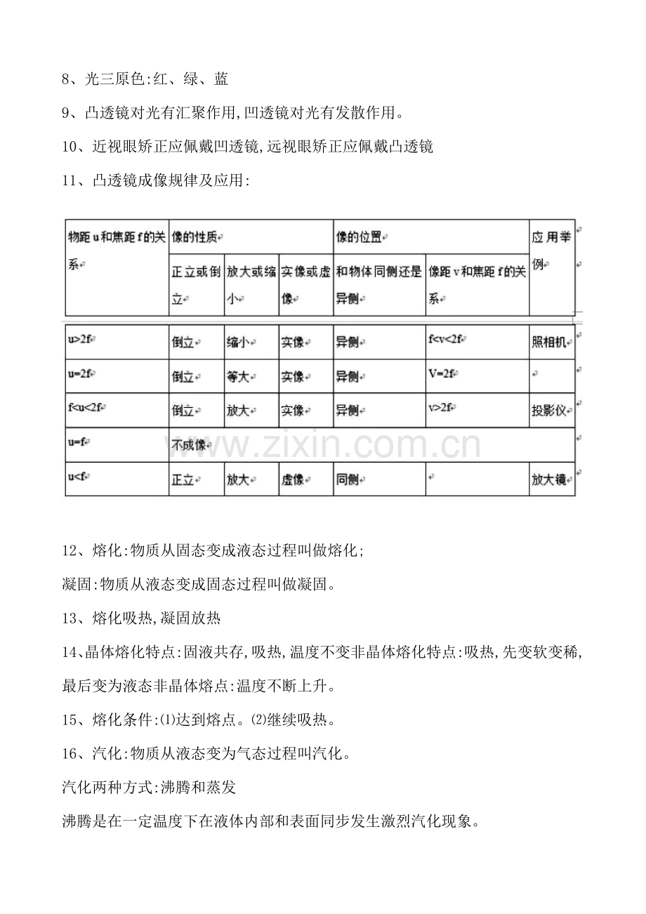 2022年度初中中考物理必考精华知识点总结归纳.doc_第2页