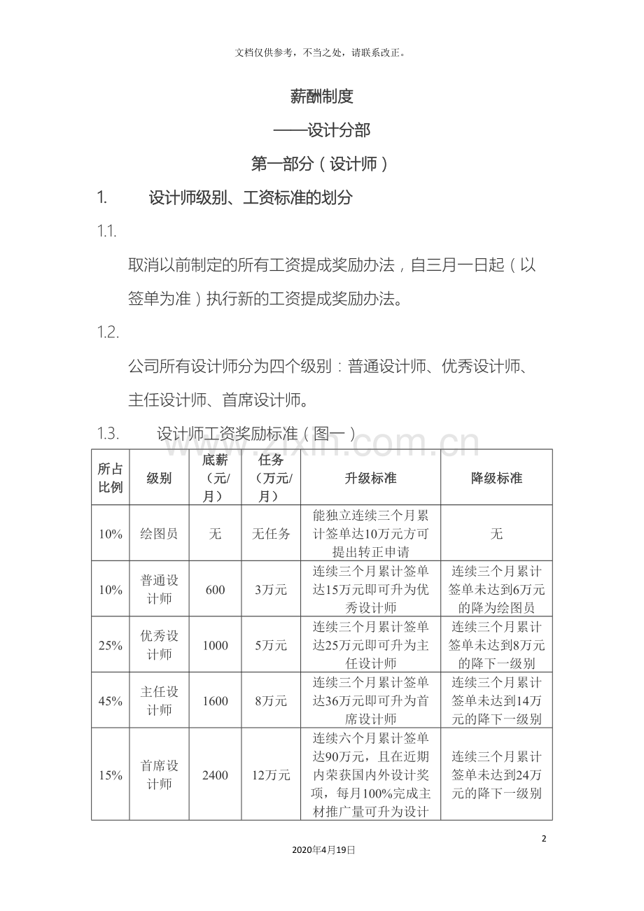 装饰公司各部门薪酬制度.docx_第2页