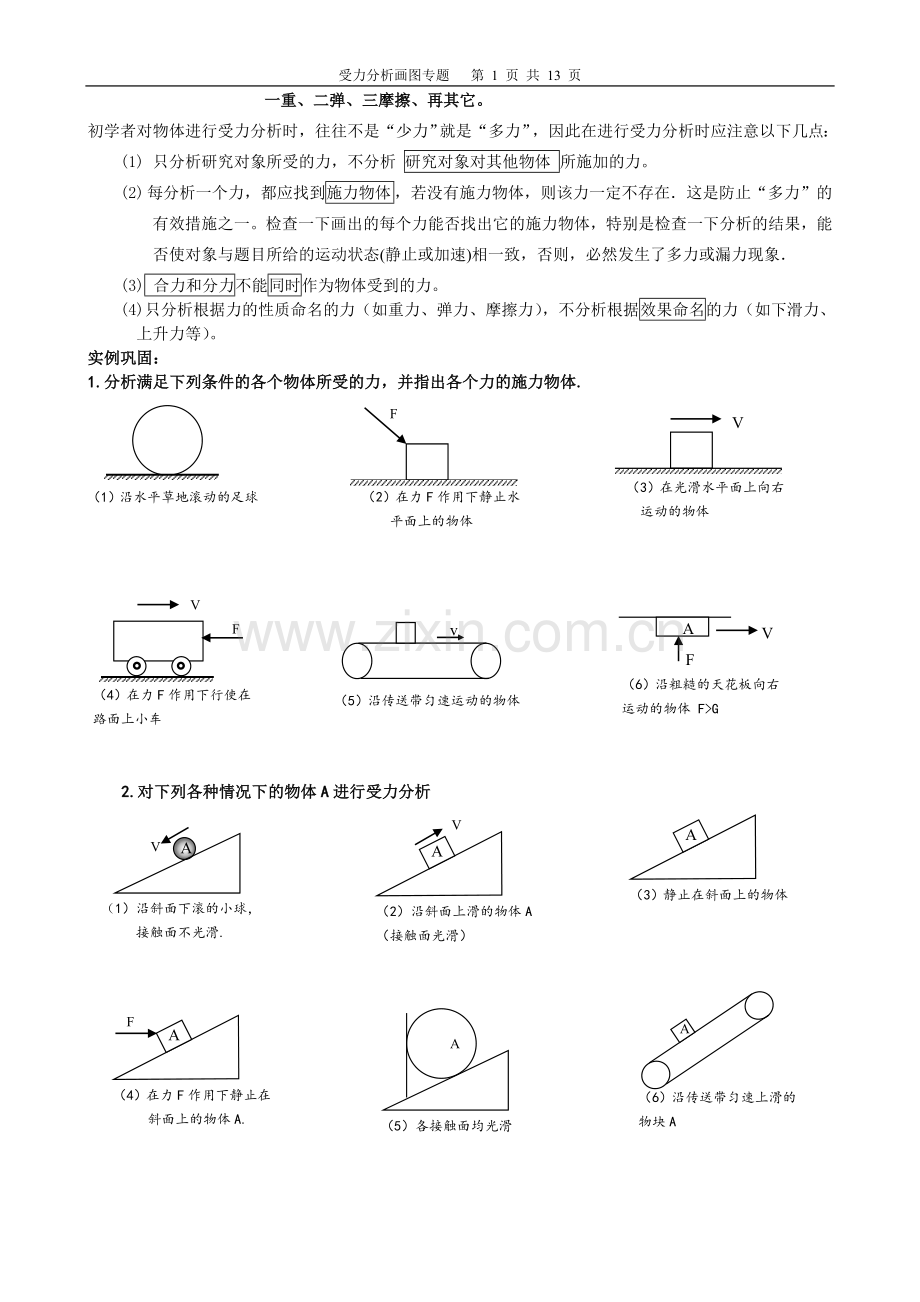 受力分析画图大全.doc_第1页