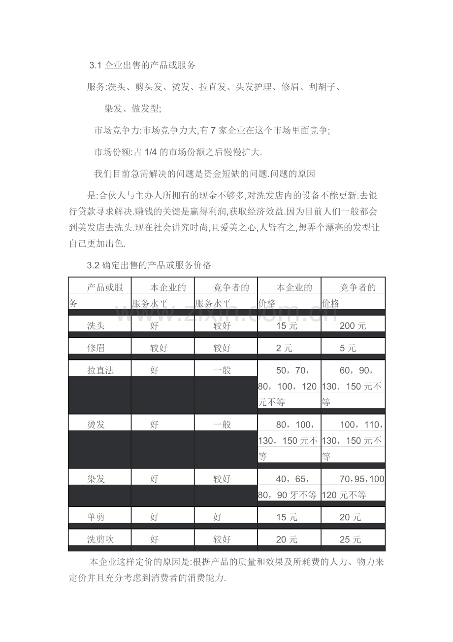 创意美发店创业计划书.doc_第3页