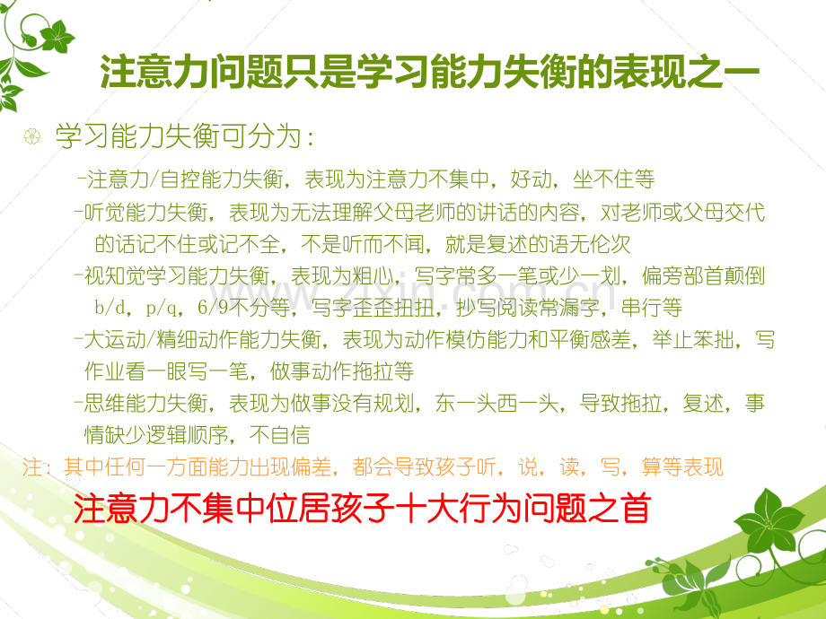 如何发展孩子的注意力专题培训课件.ppt_第2页