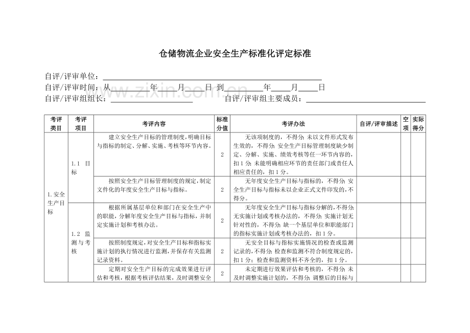 仓储物流企业安全生产标准化评定标准.doc_第3页