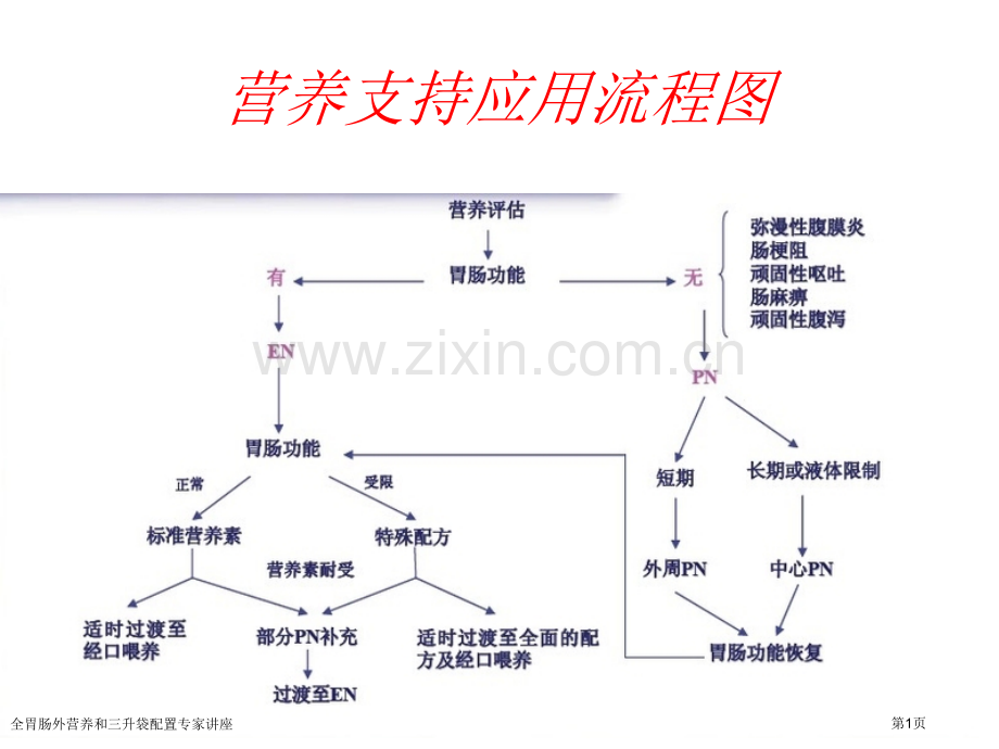 全胃肠外营养和三升袋配置专家讲座.pptx_第1页