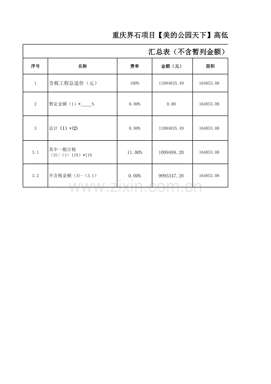 招标清单—高低压配电工程项目清单.xls_第1页