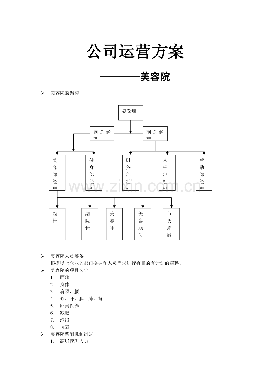 美容院运营方案.doc_第1页