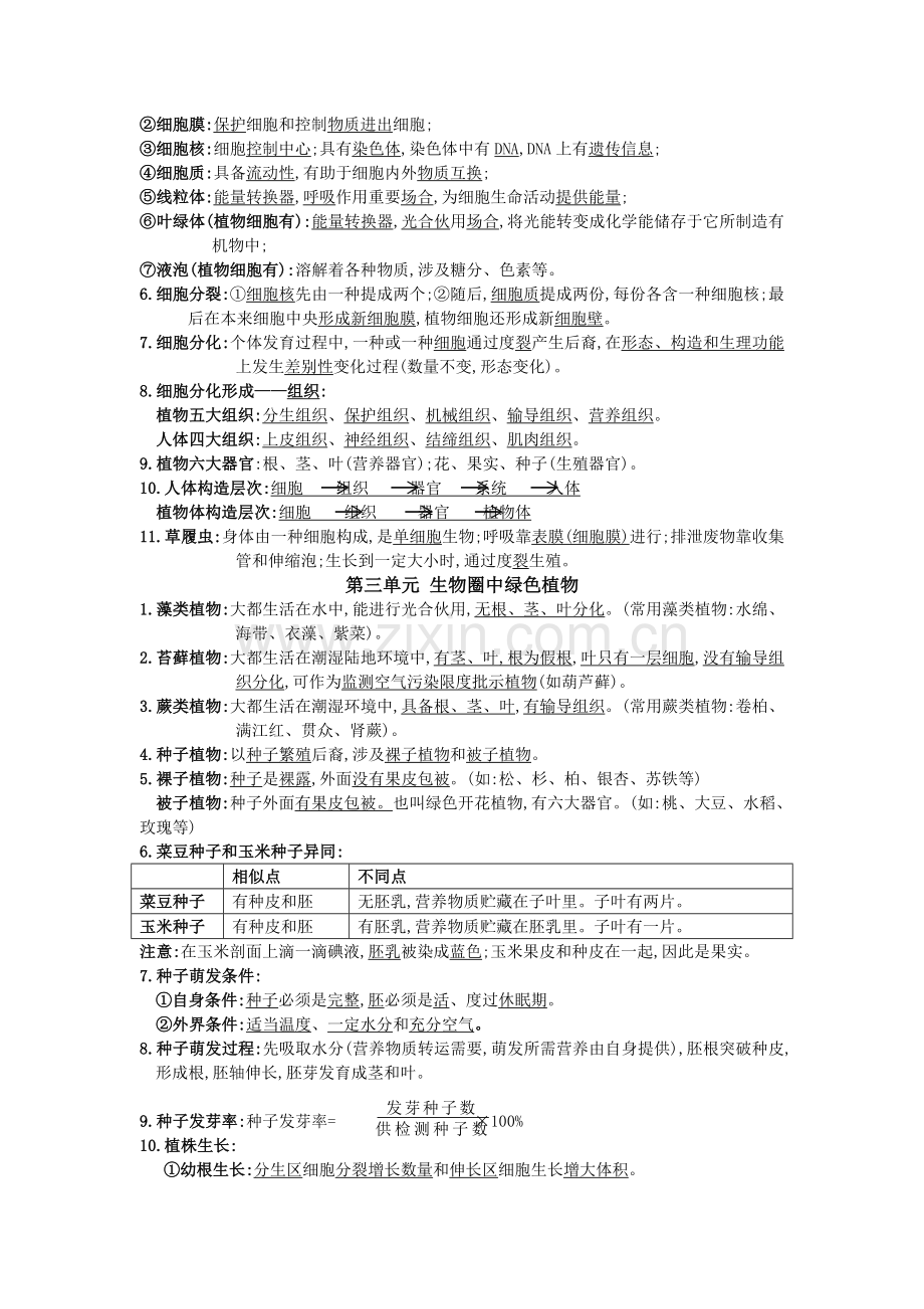 2022年新人教版中考生物必背知识点.doc_第2页