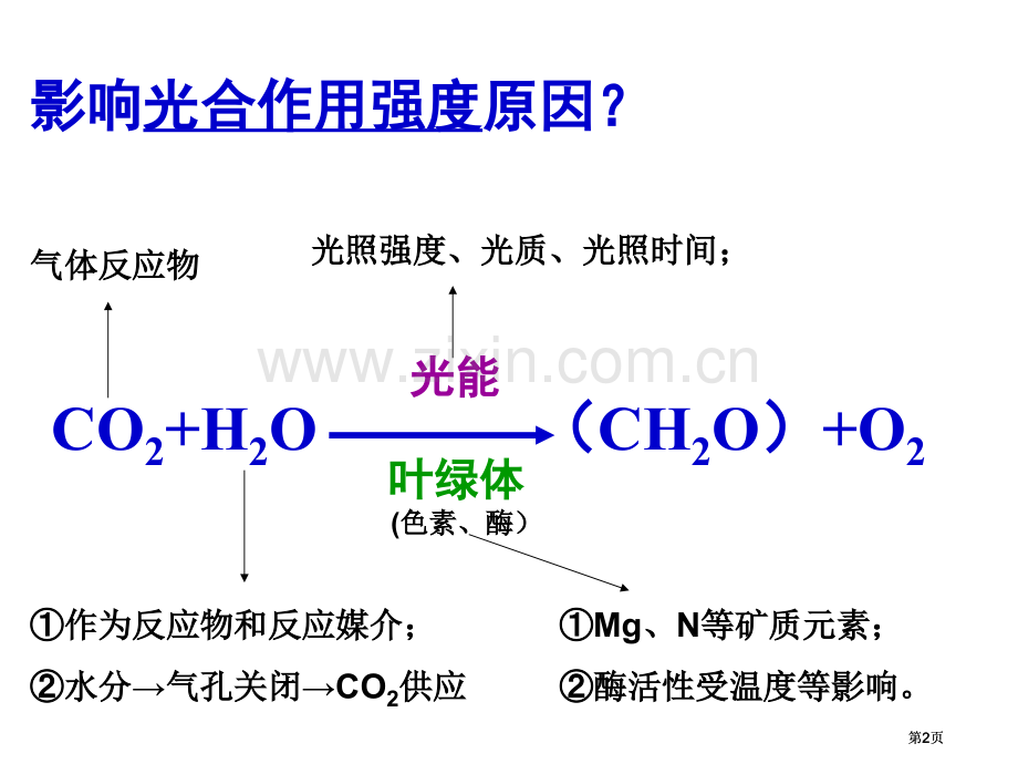 影响光合作用的因素和应用轮复习公开课一等奖优质课大赛微课获奖课件.pptx_第2页