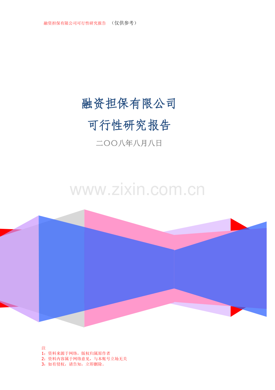 融资担保公司可行性研究报告.doc_第1页