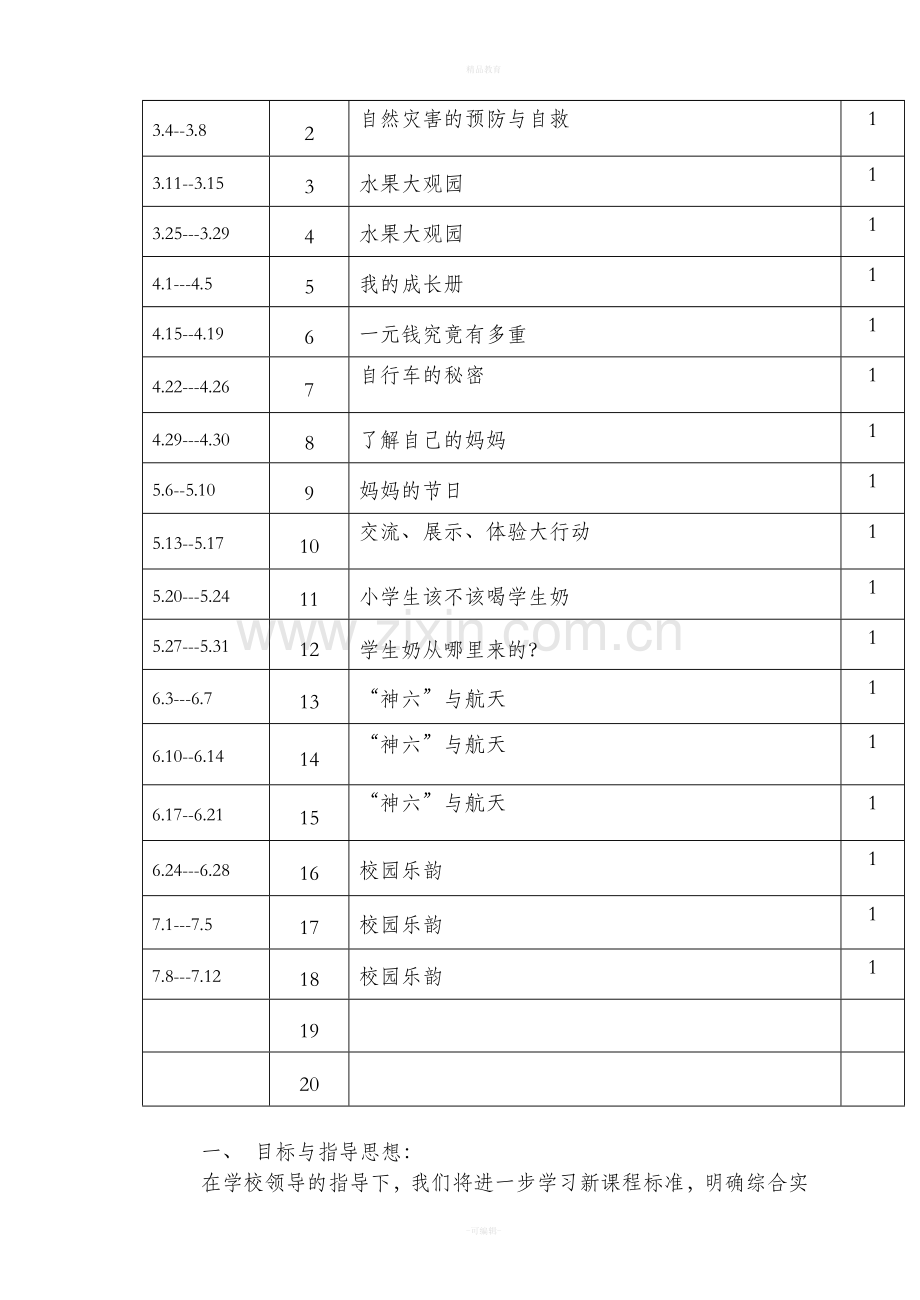 小学六年级下册综合实践活动全部教案.doc_第3页