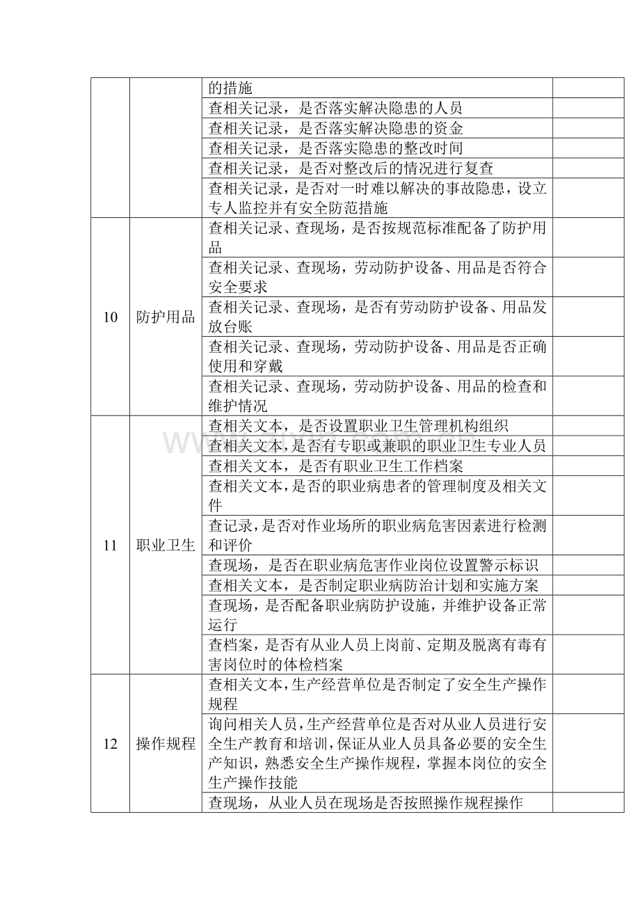 技能培训资料之综合安全管理检查表.docx_第3页