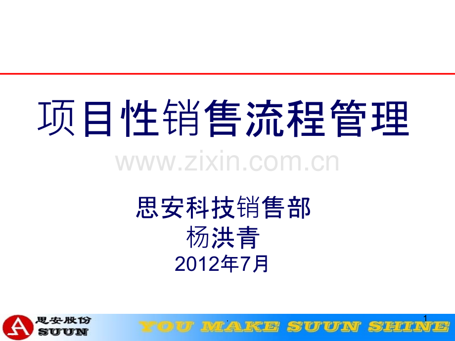 项目性销售流程管理PPT课件.ppt_第1页