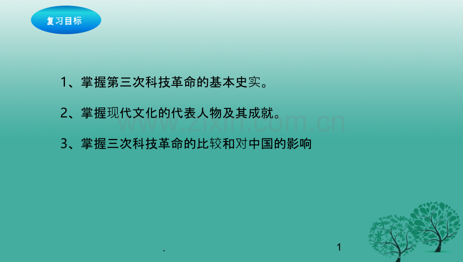 中考历史一轮专题复习现代科技文化PPT课件.pptx_第1页