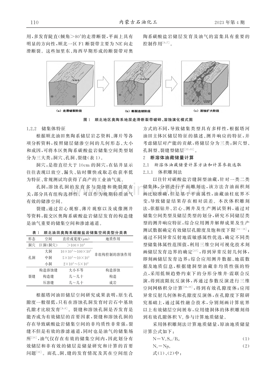 顺北特深断溶体油藏缝洞单元储量计算方法_马新平.pdf_第2页