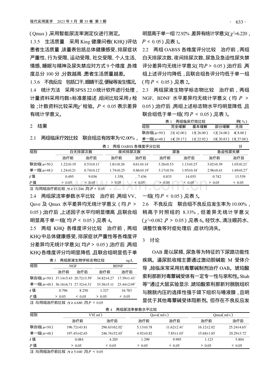 缩泉丸联合琥珀酸索利那新片...BDNF、NGF水平的影响_吕笑.pdf_第2页