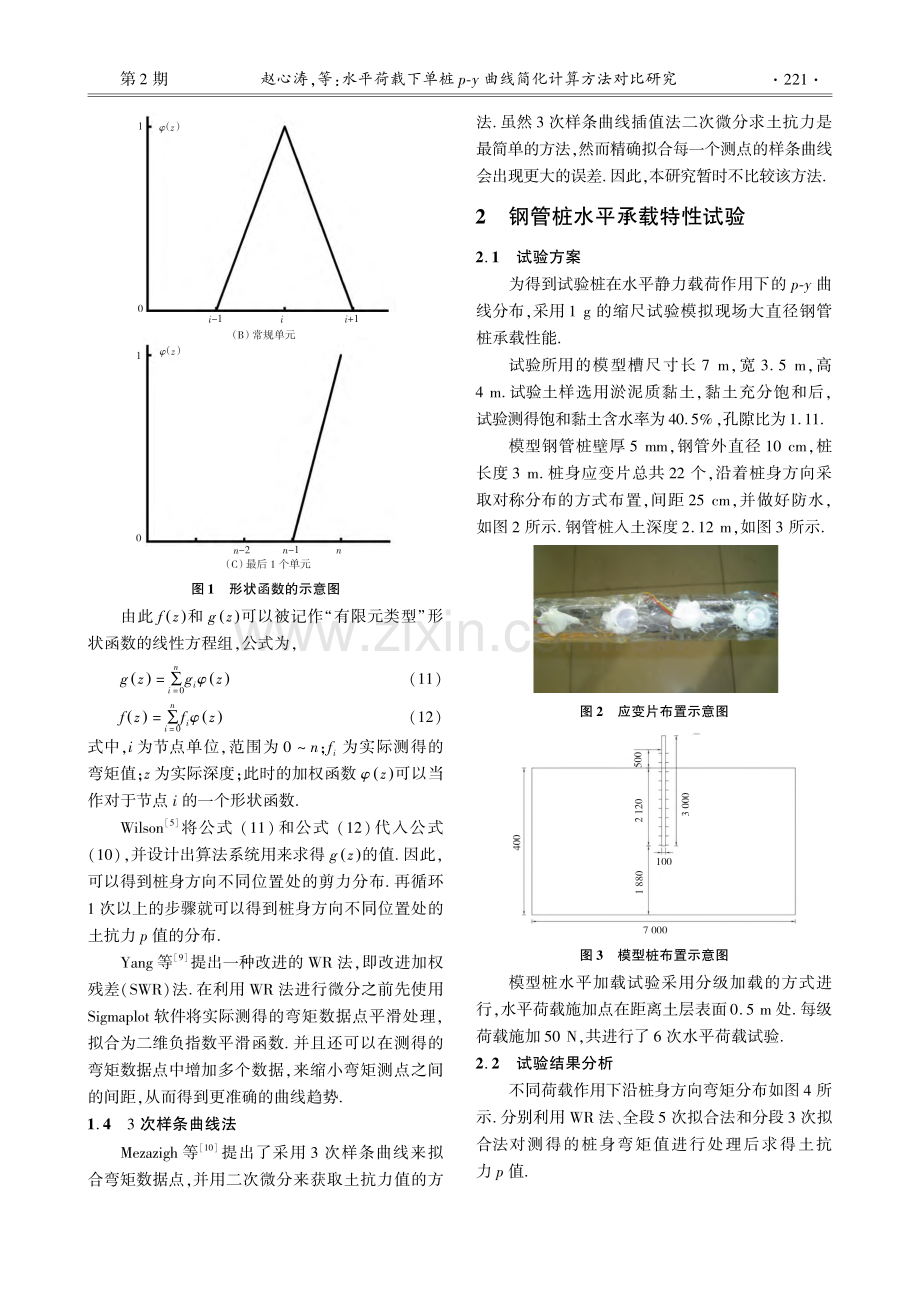 水平荷载下单桩p-y曲线简化计算方法对比研究_赵心涛.pdf_第3页