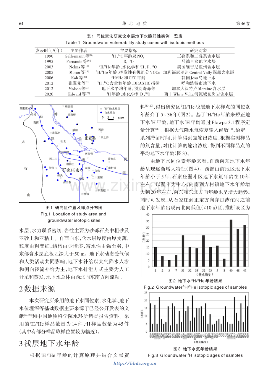 太行山前平原浅层地下水年龄及其对含水层固有脆弱性的指示意义.pdf_第2页