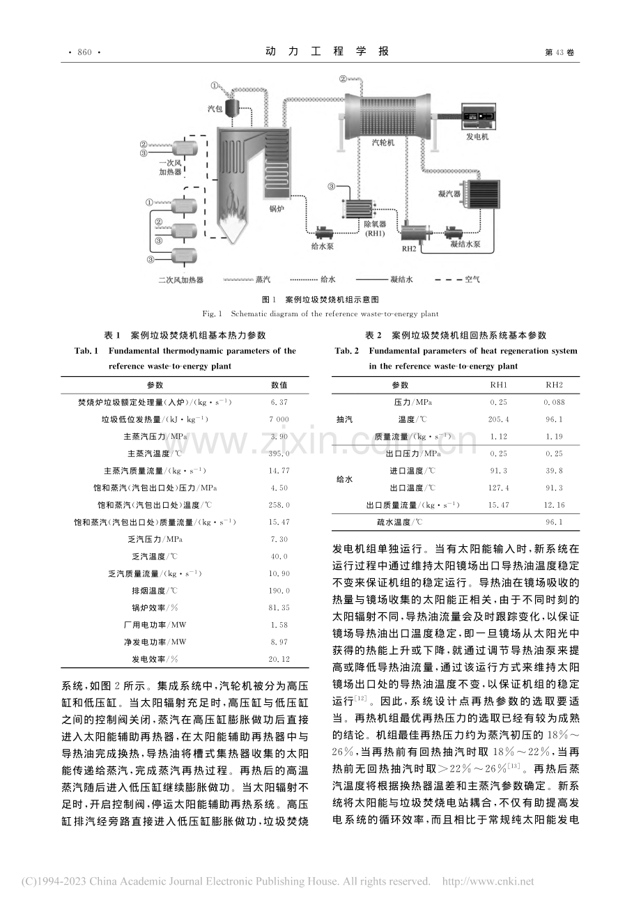 太阳能辅助垃圾焚烧发电系统及其性能研究_吴芸芸.pdf_第3页