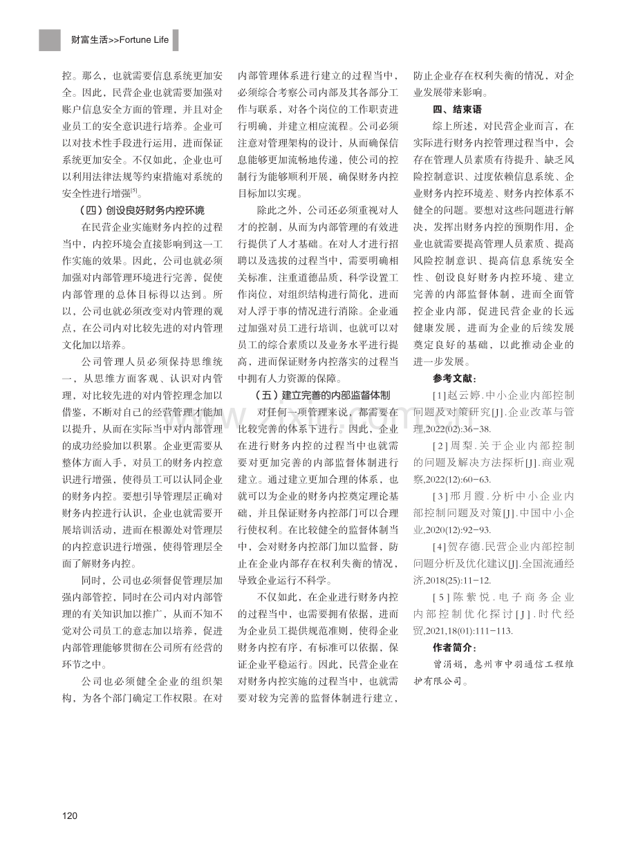 探讨如何加强民营企业的财务内控管理.pdf_第3页