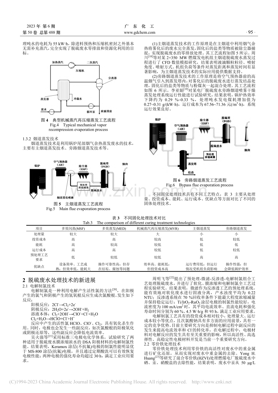 脱硫废水处理技术的现状与进展_郑观文.pdf_第3页