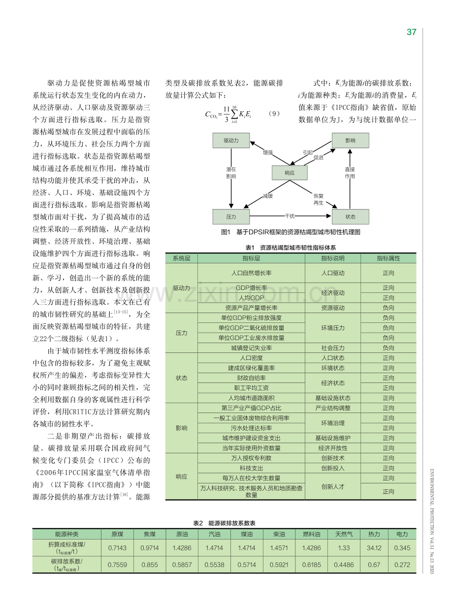 碳排放约束下资源枯竭型城市韧性效率评估——基于MinDS超效率模型和GML指数.pdf_第3页